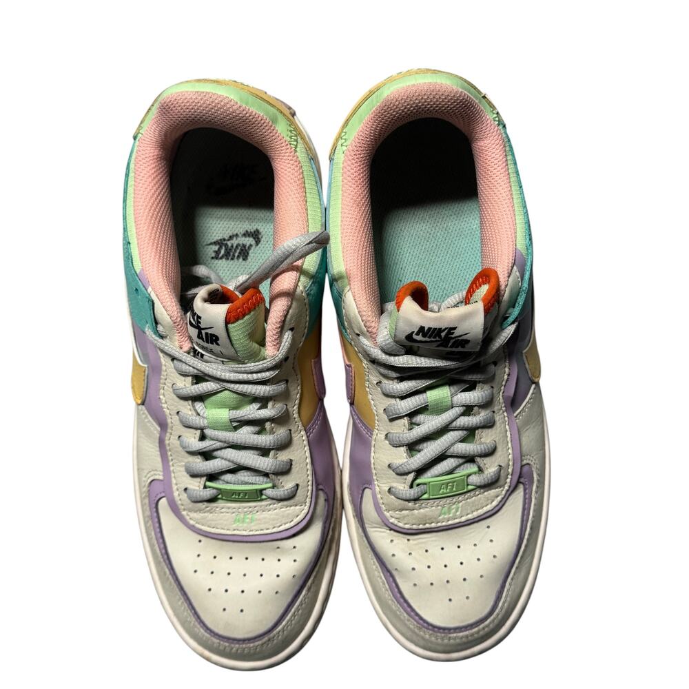 Nike Air Force 1 Shadow Sneakers Women's 9 Pastel Multicolor Low Top Cushioned - Picture 3 of 13